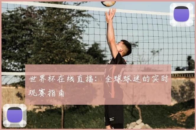 世界杯在线直播：全球球迷的实时观赛指南
